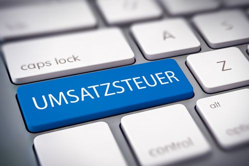 Schriftzug Umsatzsteuer