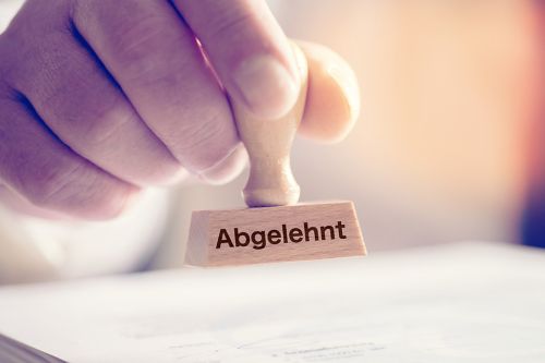 Abgelehnt-Stempel
