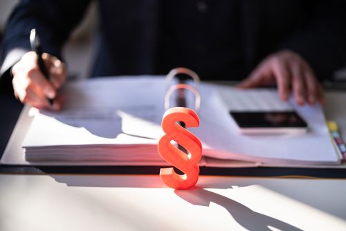 Mann mit Aktenordner